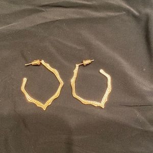 Kendra Scott rose gold post hoops